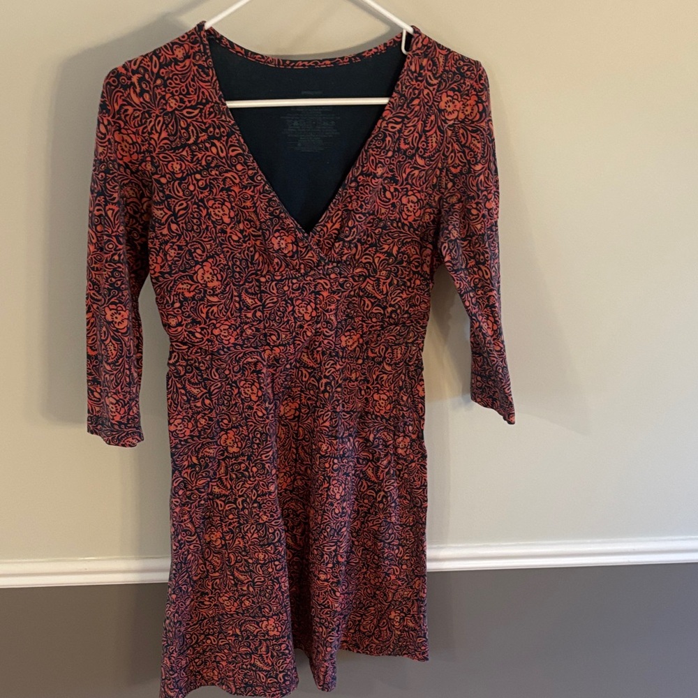 Patagonia Red and Blue Pattern Dress